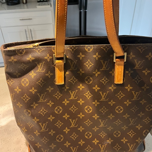 Louis Vuitton Monogram Cabas Mezzo Large Brown Tote - Picture 2 of 12
